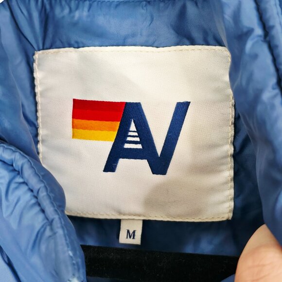 Aviator Nation Journey Jacket 5 Stripe Blue Moonlight Puffer Size M - Picture 4 of 14